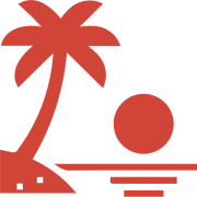 ícono playa